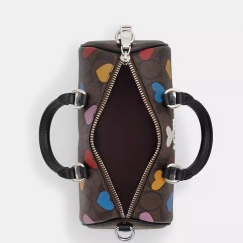 Coach Mini Bag with Colorful Heart Patterns